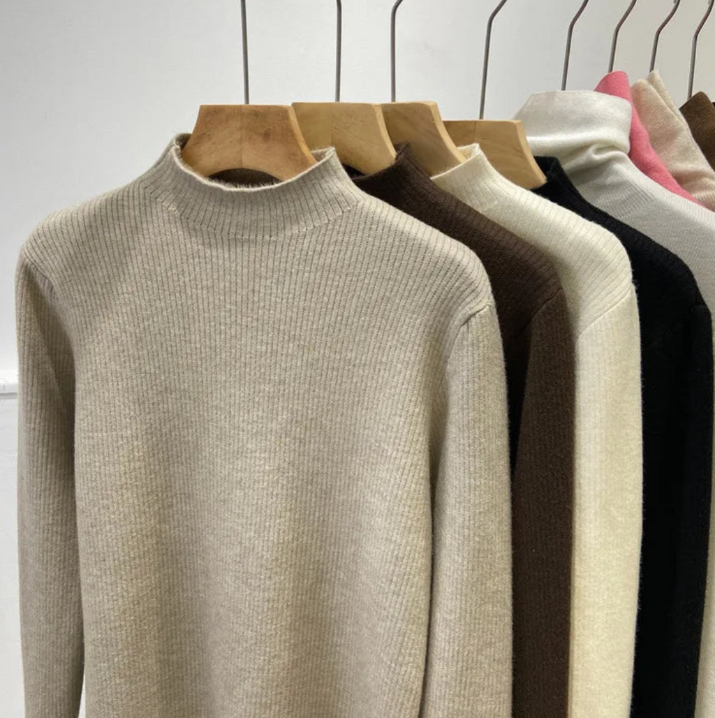The Velvet-Lined Knit Sweater