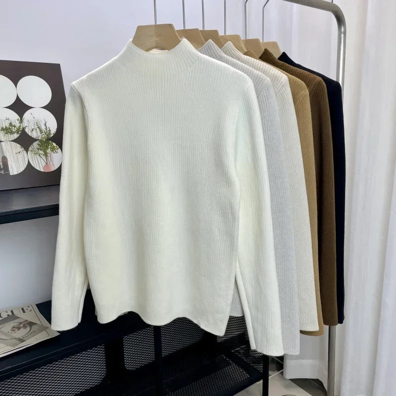 The Velvet-Lined Knit Sweater